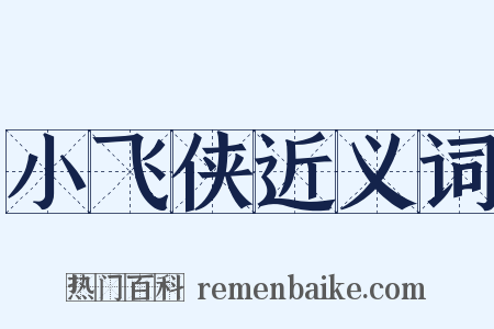 小飞侠近义词是什么意思的图片